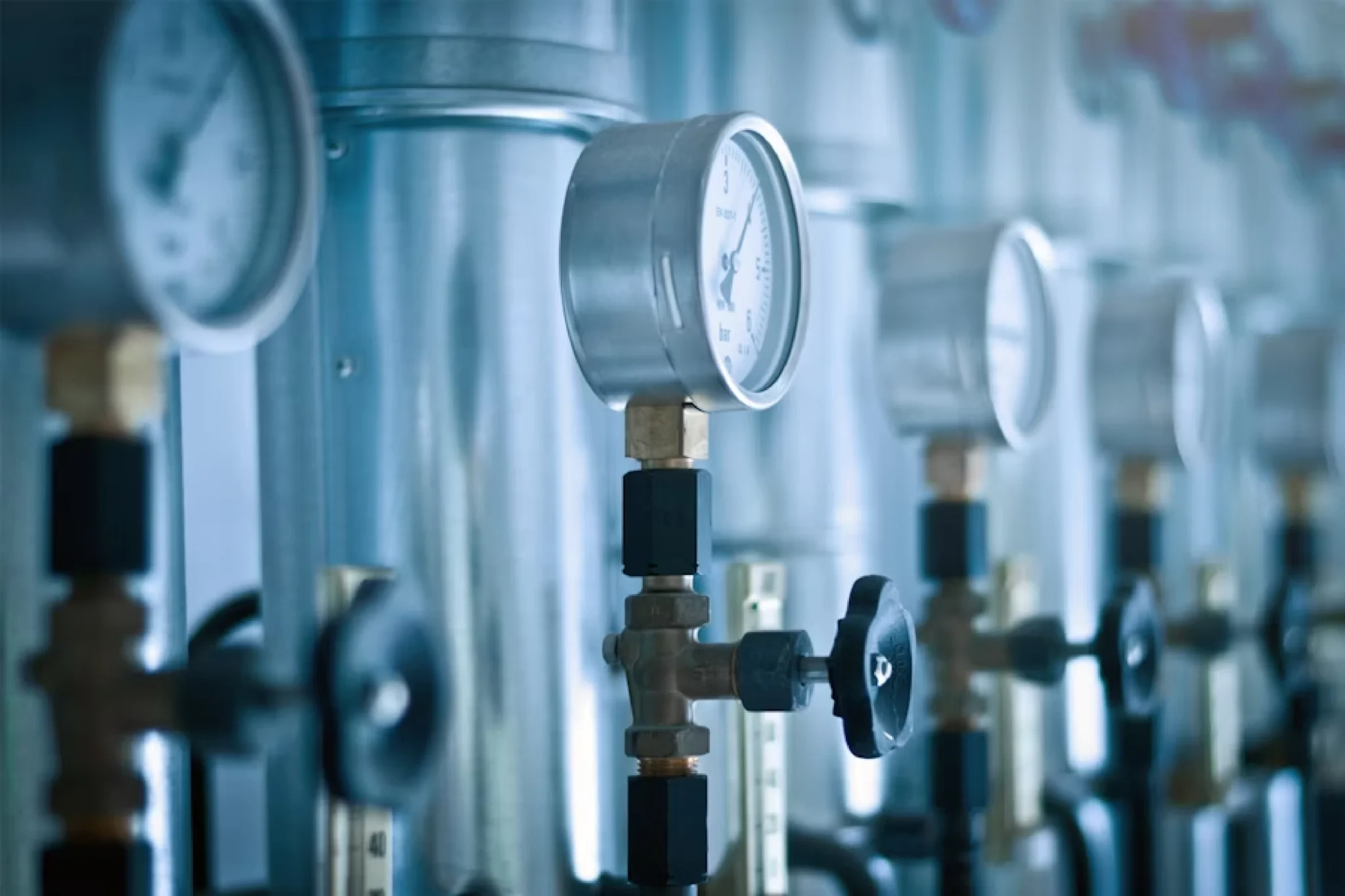 Eine Reihe an Instrumentenheizungen