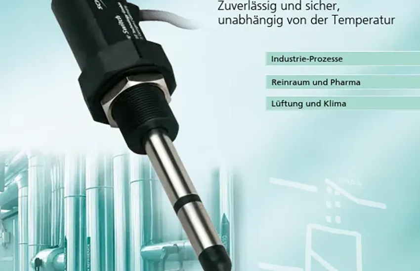 Silber Schwarzer Strömungssensor für Drucklufttechnik