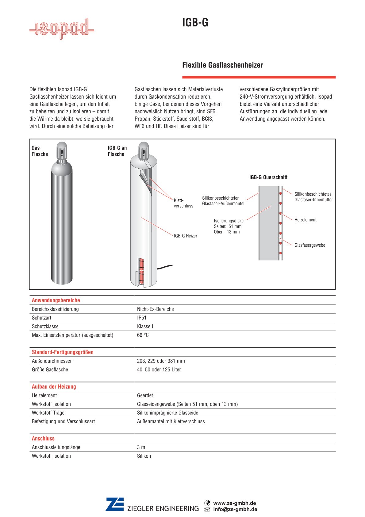 Information Gasflaschenheizer